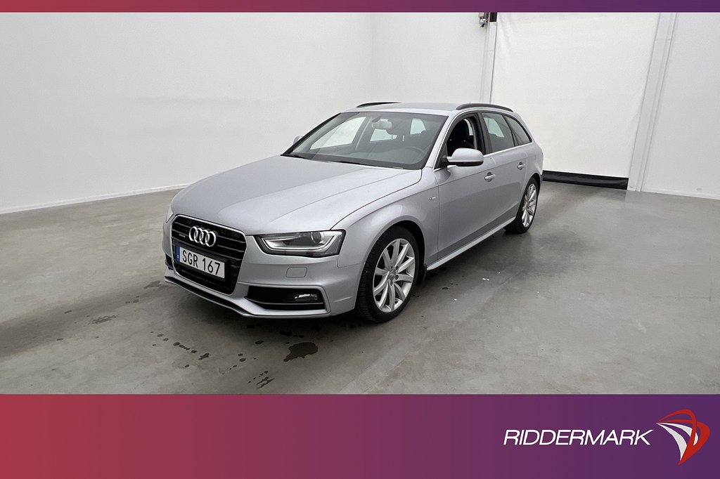 Audi A4 Avant 2.0 TDI Quattro 190hk S-Line Värmare Dragkrok