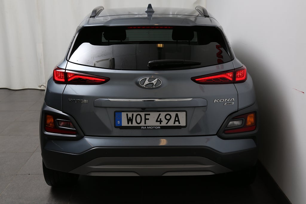 Hyundai Kona 1,6 T-GDI 177hk Premium AWD Aut HuD KRELL Motorvärmare 2020