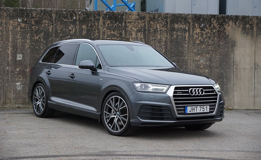 Audi Q7 3.0 TDI Quattro S Line|7-Sits|Pano|Cockpit|Bose|D-Värm|