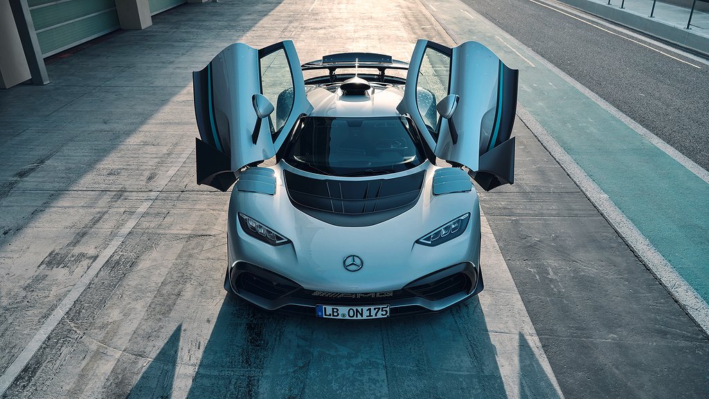 Mercedes AMG ONE har 1 063 hästkrafter och klarar 0-200 km/h på sju sekunder. Foto: Mercedes. 