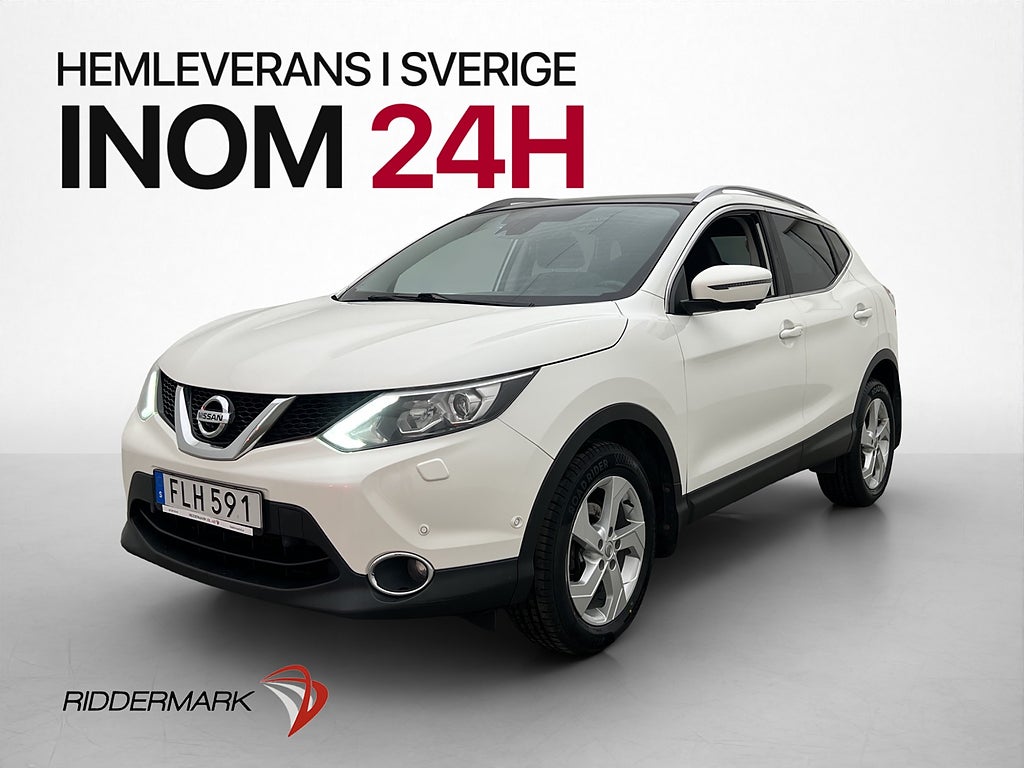 Nissan Qashqai 1.5 dCi 110hk Tekna Panorama Navi 360°