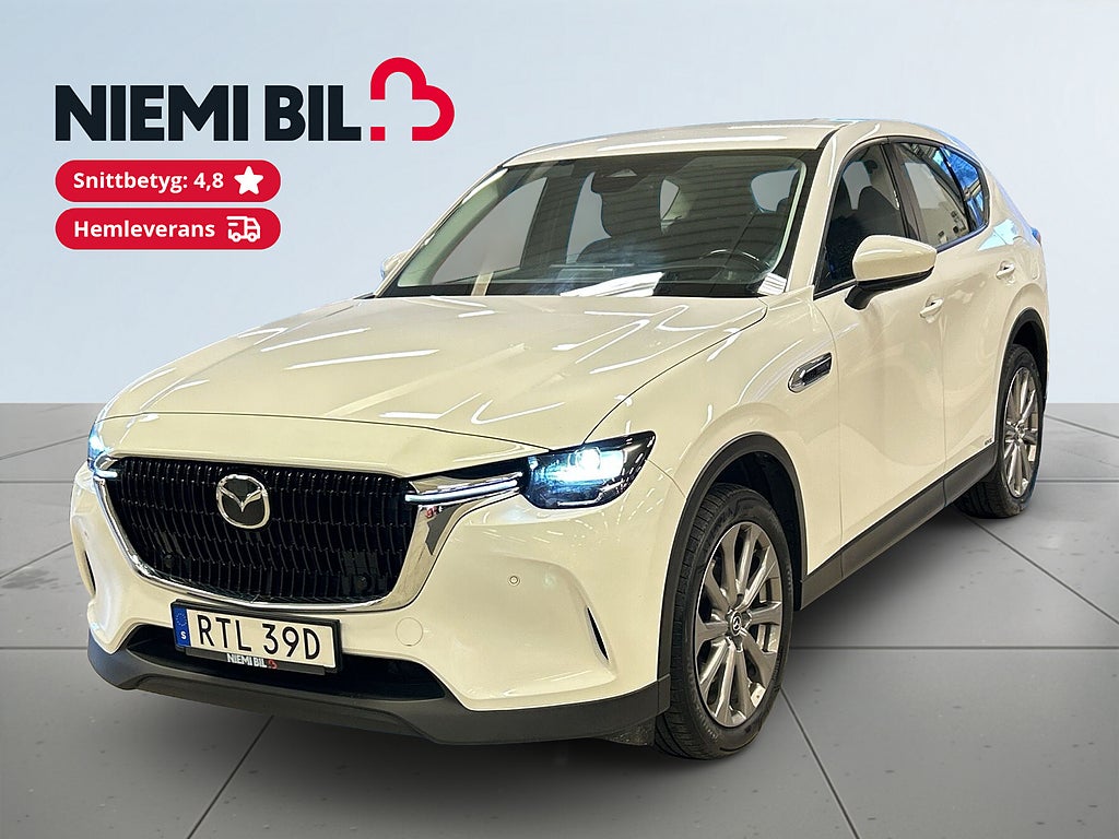 Mazda CX-60 PHEV AWD Kamera/Navi/Rattvärme/SoV-Däck/Värmare/Servad