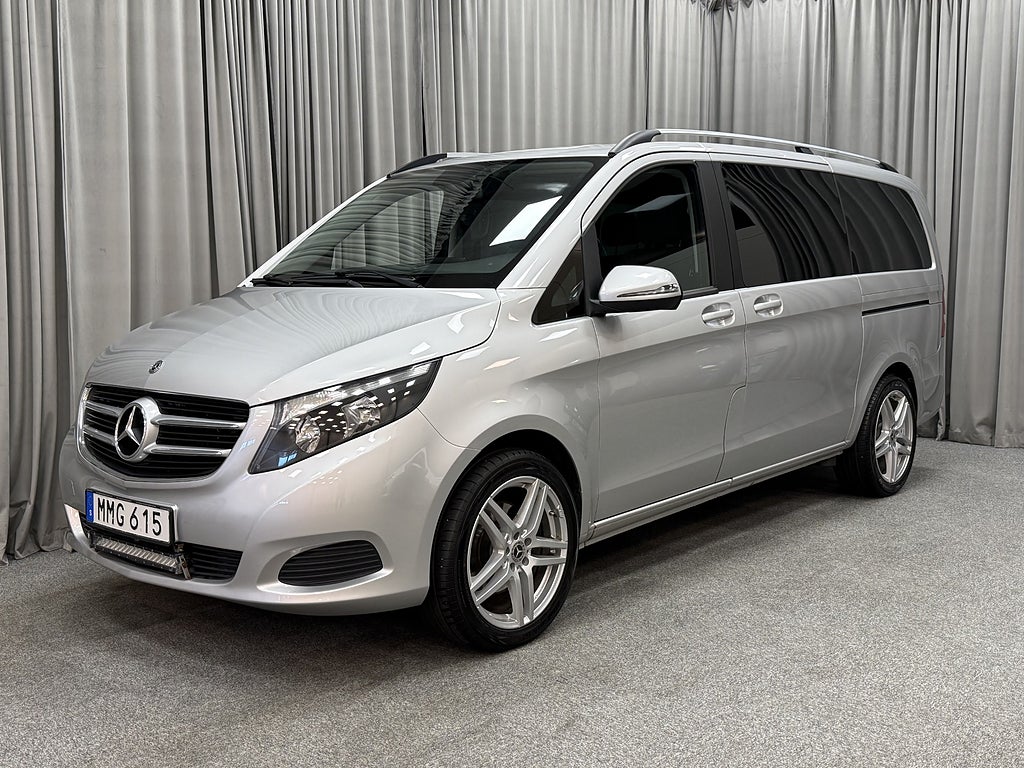 Mercedes-Benz V 220d 163HK 4Matic Aut 8-Sits Lång/Dieselvärmare/Drag