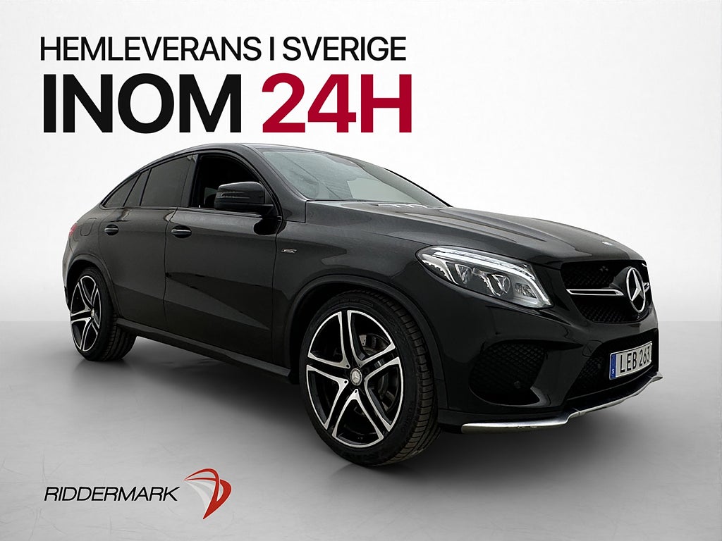 Mercedes-Benz GLE450 450 AMG Värmare 367hk 4M H/K 360° Läder