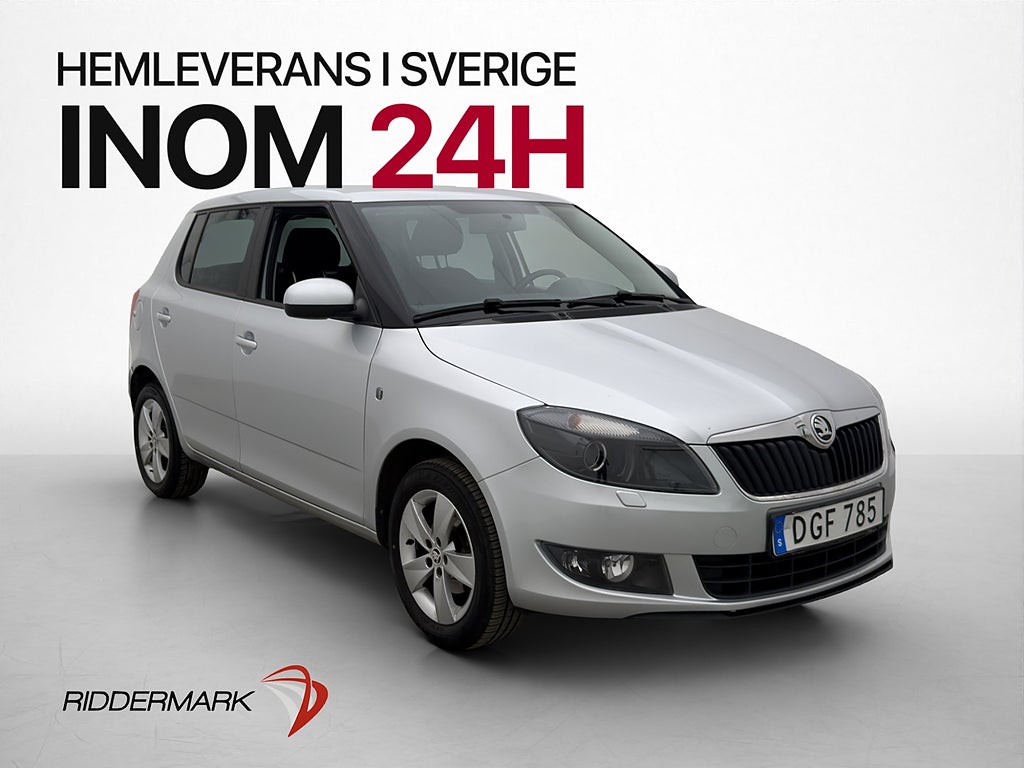 Skoda Fabia 1.2 TSI Ambition 1 Ägare Bluetooth PDC 86hk