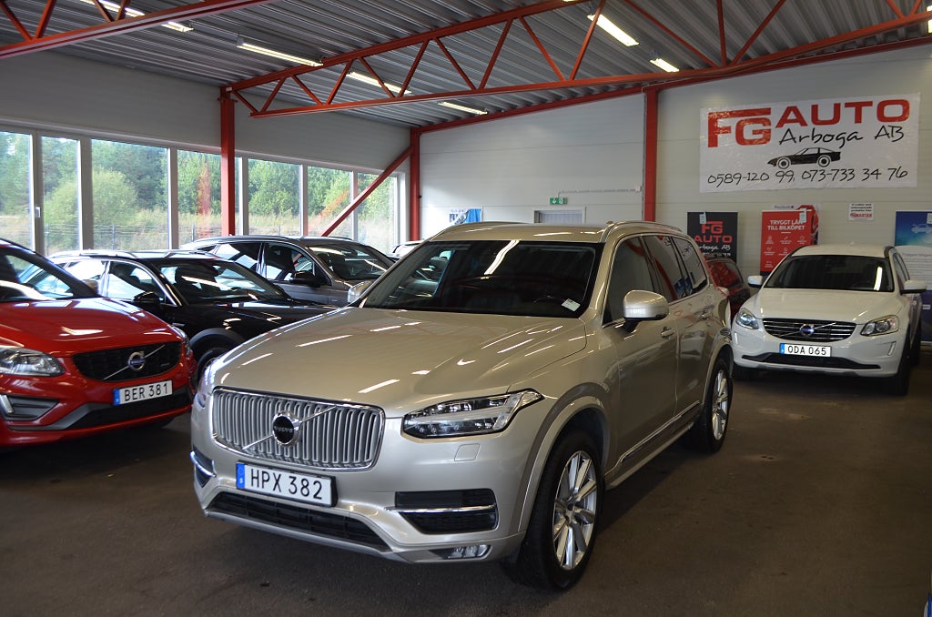 Volvo XC90 7-seater D5 AWD 225 hk Inscription VOC Drag Navi Euro 6