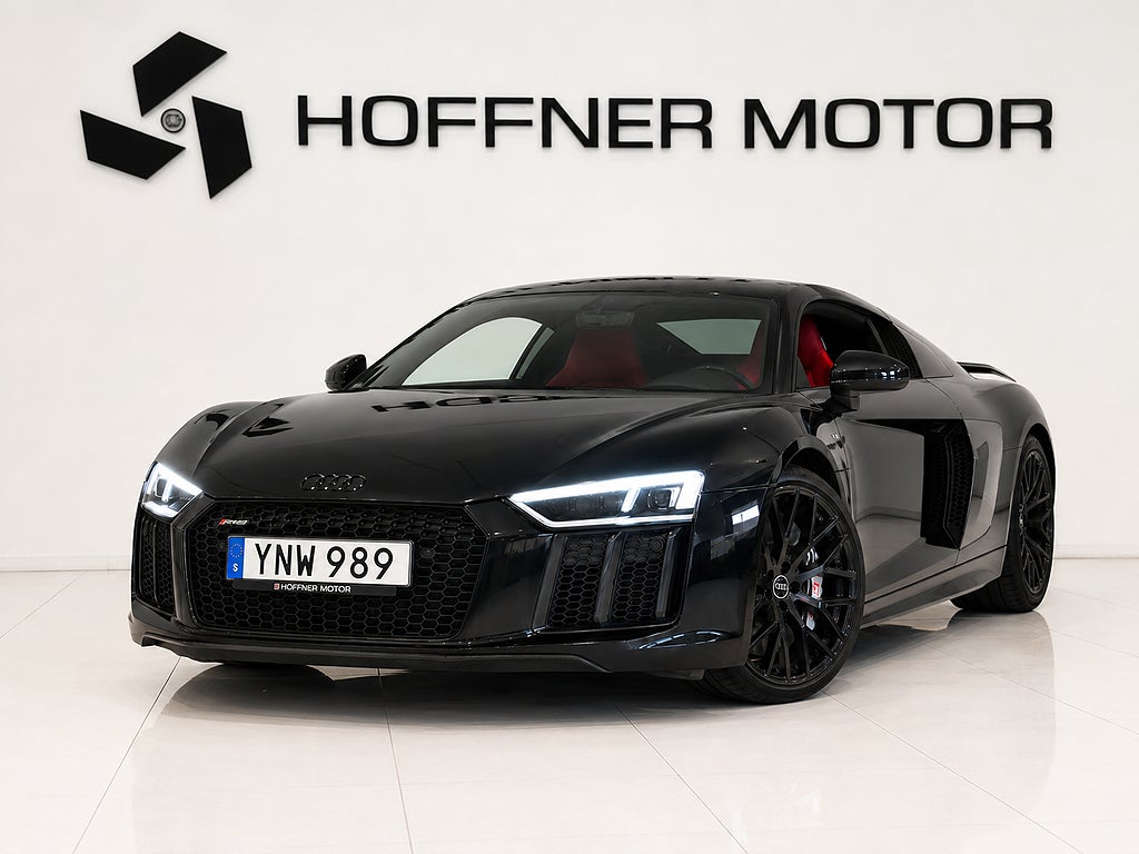 Audi R8 V10 Plus Q STR Keramiska B&O TITAN-AVGAS SV-SÅLD 610hk