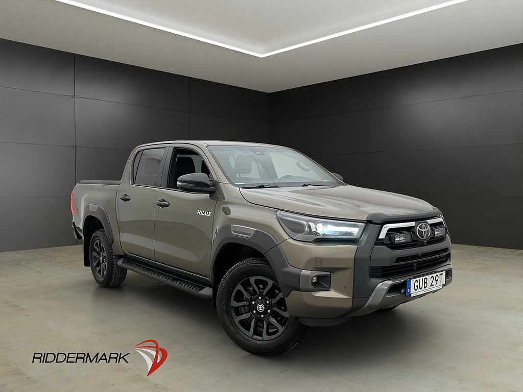 Toyota Hilux Invincible 2.8 4WD Värm JBL Diff Drag 360° Moms