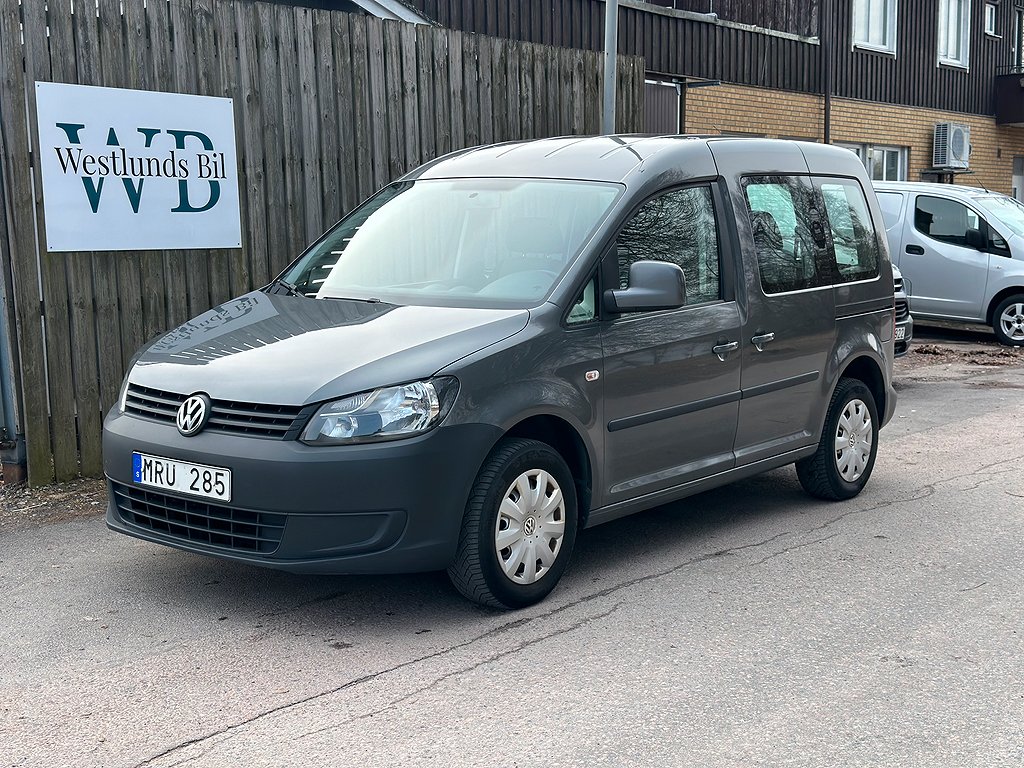 Volkswagen Caddy Life 2.0 EcoFuel | 5-Sits | Drag | M-Värm