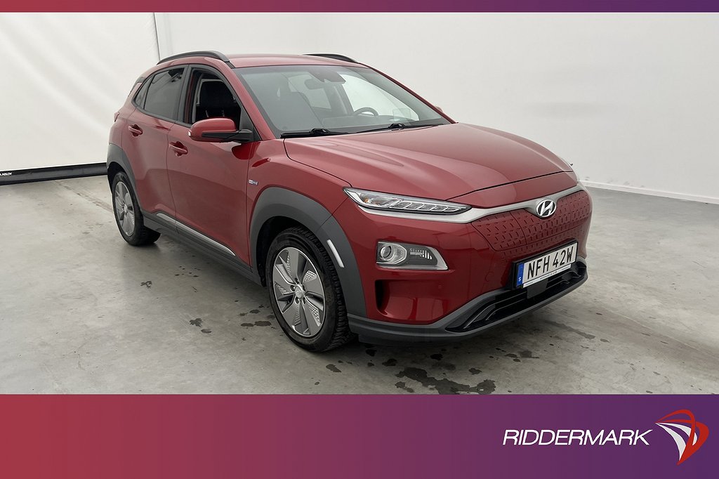 Hyundai Kona Electric 64 kWh Premium Kamera Krell HUD Skinn