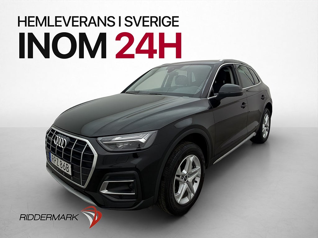Audi Q5 40 TDI 204hk Quattro Värmare CarPlay MOMS Dragkrok