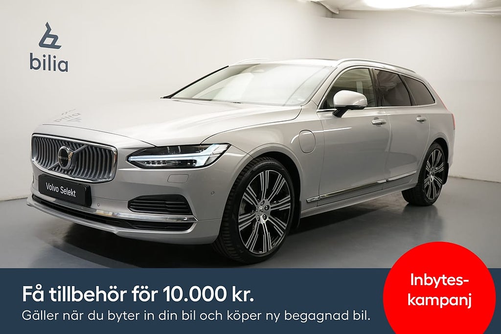 Volvo V90 Recharge T8 Ultimate Bright, Dragkrok, HarmanKa...