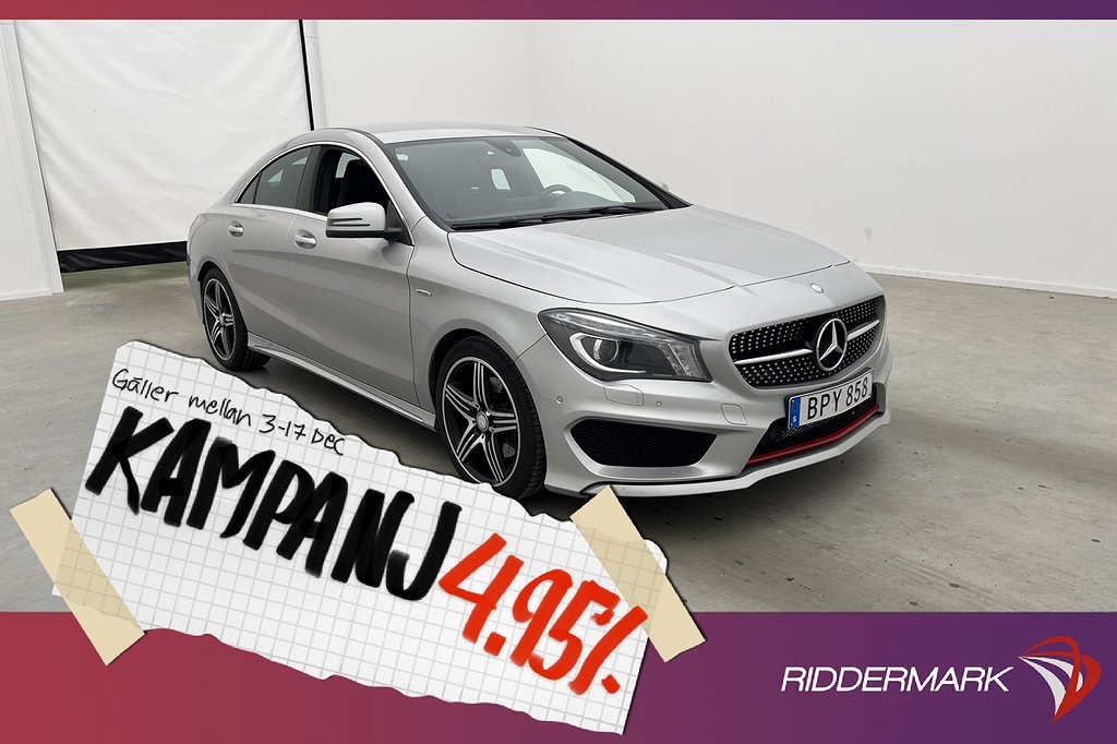 Mercedes-Benz CLA Coupé 250 211hk AMG Sport Sens 4,95% Ränta