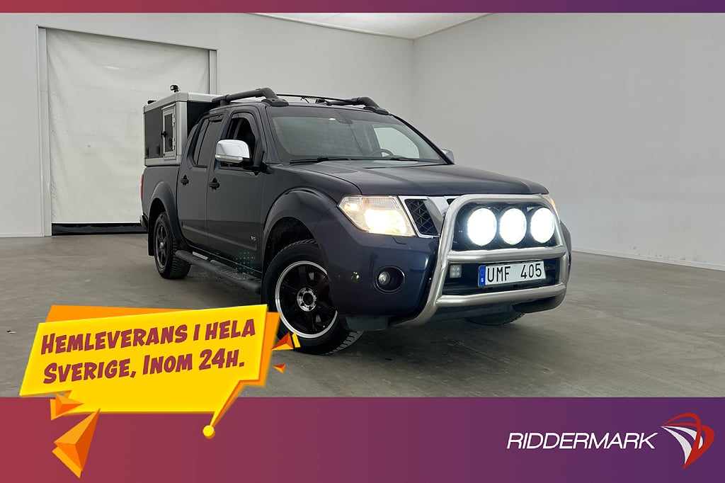 Nissan Navara 231hk 4x4 Värm Drag Skinn Taklucka HUNDKÅPA