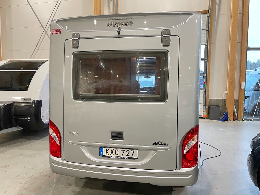 Hymer Compact 408 / Litium / B-kort / Höj och sänkbar säng /   - Hymer