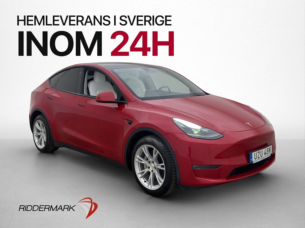 Tesla Model Y Long Range AWD Ljus Interiör Dragkrok