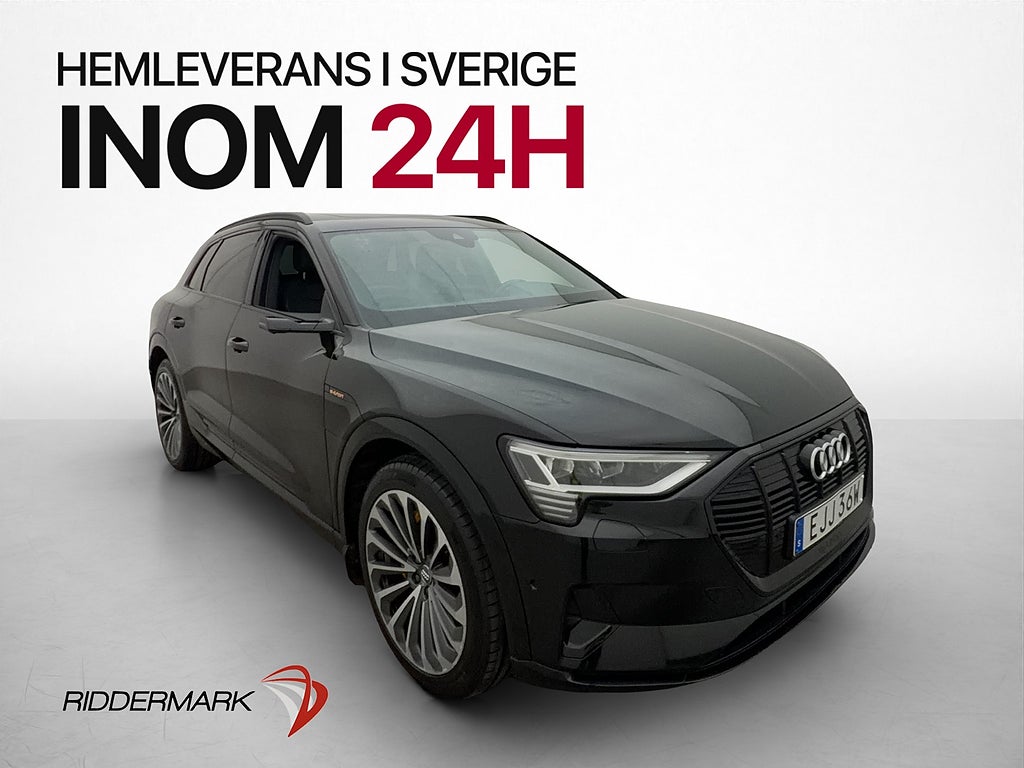 Audi e-tron 55 Q S-Line Pano Luft Värmepump Drag 360° HUD