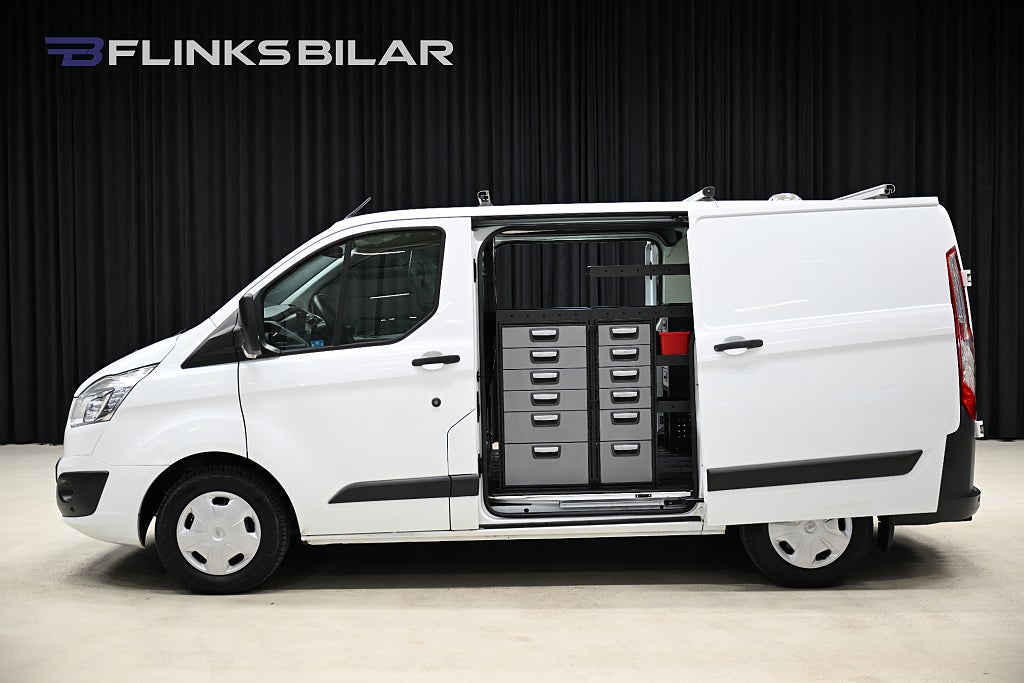 Ford transit Custom 130HK Servicebil|Dubbeldörr|Inredd|NyKamrem|Moms