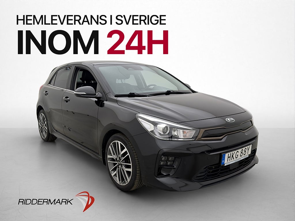 Kia Rio 120hk GT-Line Kamera CarPlay Navi Skinn/Tygklädsel