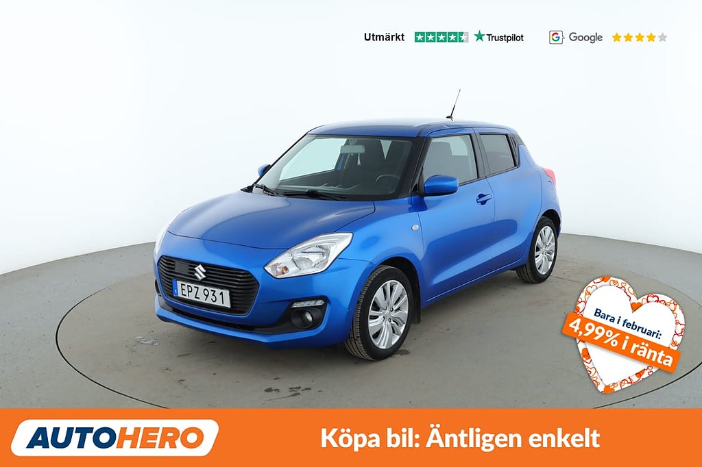 Suzuki Swift 1.2 / Kamera, Adaptiv farthållare, Bluetooth