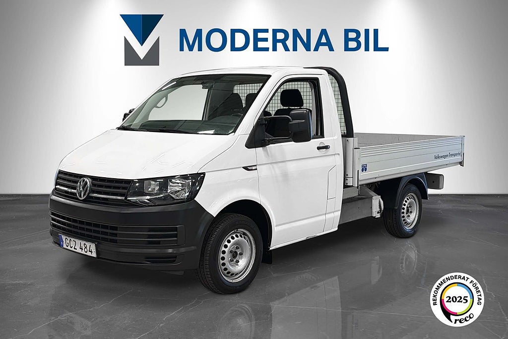 Volkswagen Transporter Chassi Cab 2.0 TDI 102hk Moms Nyservad Drag D-värm Eu 6