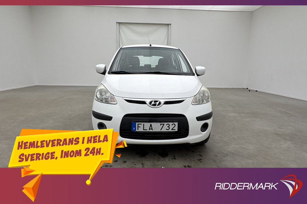 Hyundai i10 1.2 77hk Tre-Brukare 0.43l/mil Låg-Årsskatt