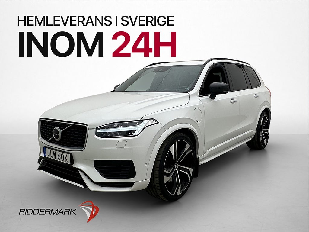 Volvo XC90 T8 AWD 7Sits R-Design B&W Pano HuD 360° Värm Luft