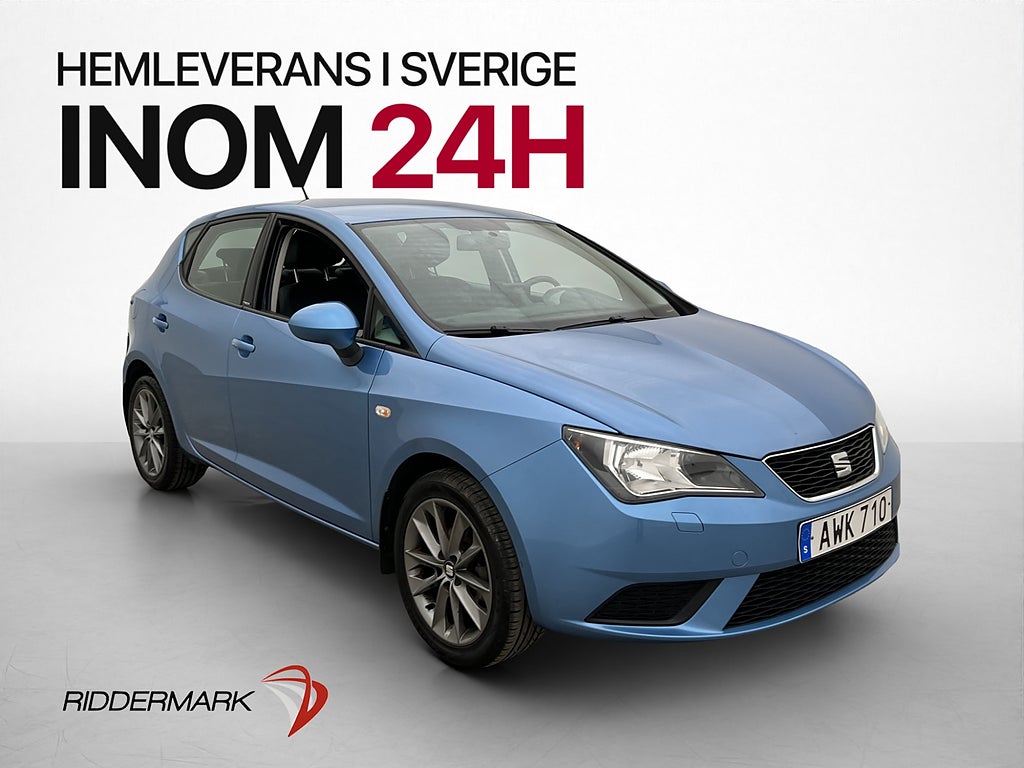 Seat Ibiza 1.2 TSI 86hk Style Halvskinn Låg-Skatt 0.51 l/mil