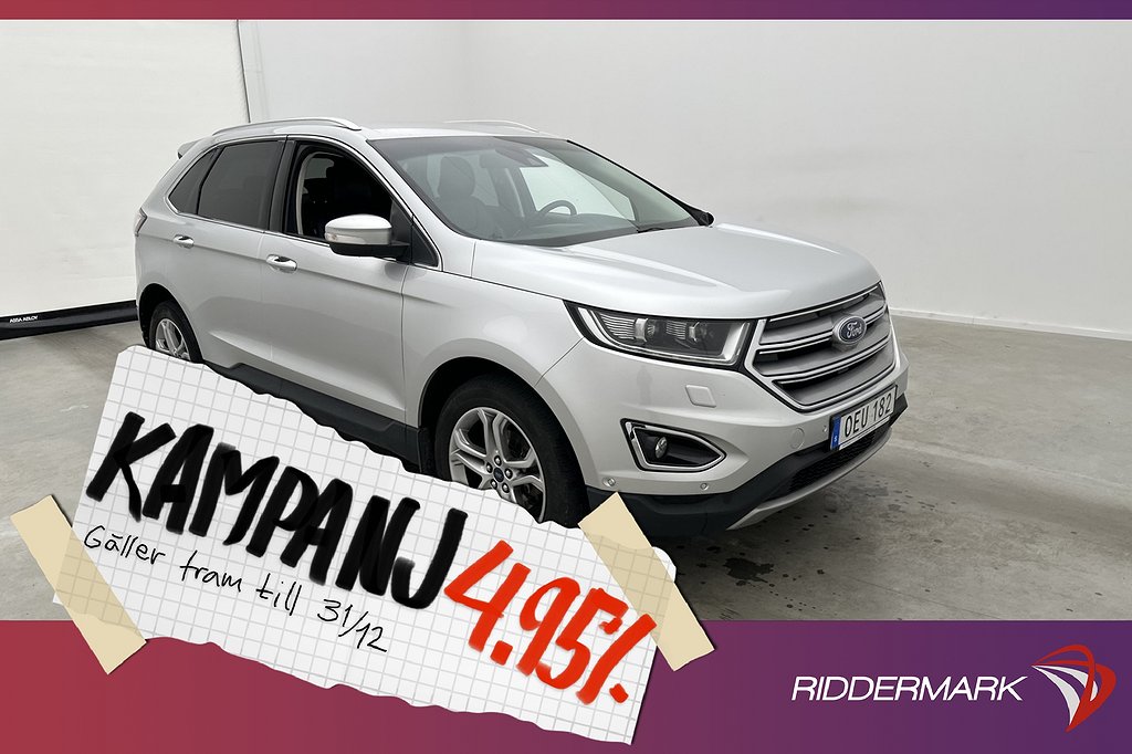 Ford Edge 2.0 AWD 210hk Kamera Skinn Elstol 4,95% Ränta