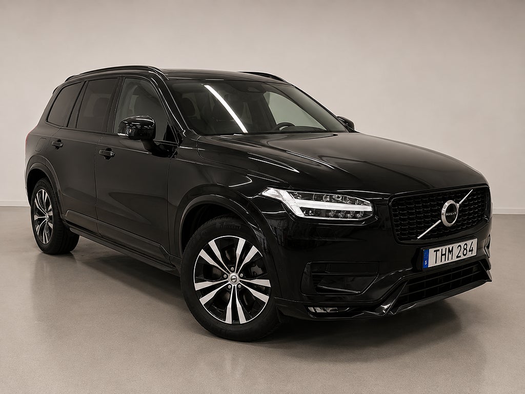 Volvo XC90 7-sits B5 AWD R-Design Pro Edition Pano B&W Luft Euro 6