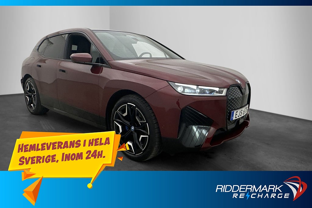 BMW iX XDrive40 Sport Sky H/K HUD Dragkrok 360° MOMS