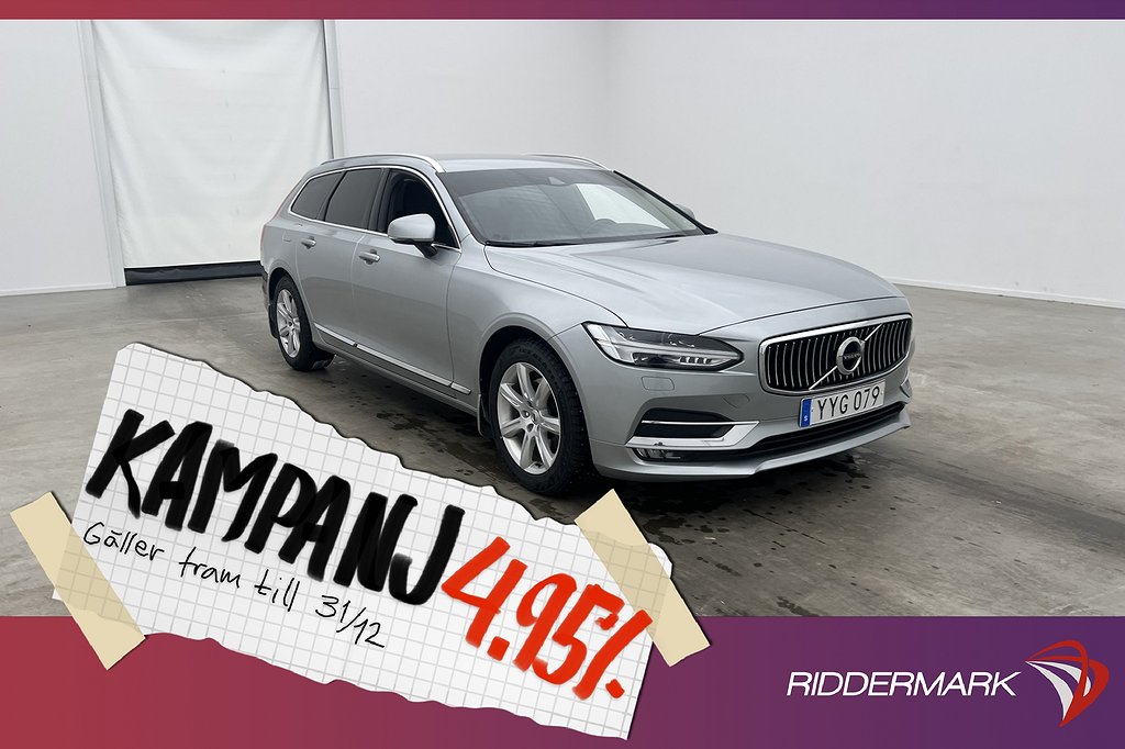 Volvo V90 D4 190hk Inscription D-Värm VOC Navi 4,95% Ränta