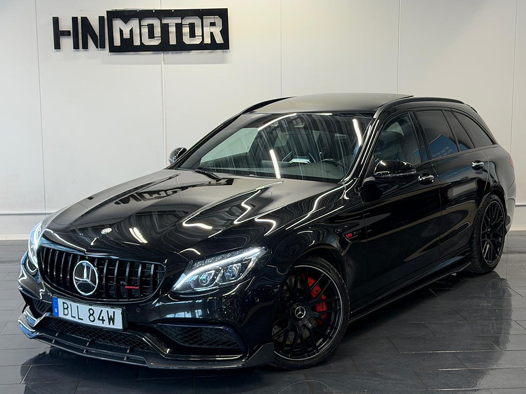 Mercedes-Benz C63 S T AMG 510Hk |PANO|BURMESTER|Skalstolar|Sportavgas|ARC|