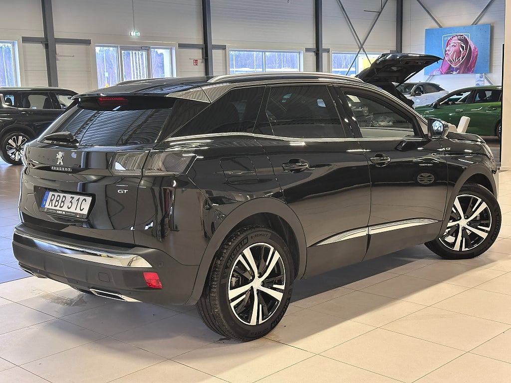 Peugeot 3008 GT 1.2 PureTech 130hk EAT B-kam, Navi, Carplay thumbnail