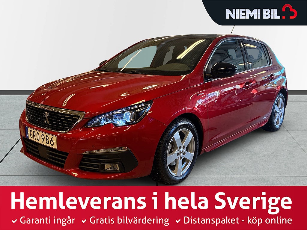 Peugeot 308 1.2 EAT GT-Line Pano/MoK-Värm/P-Sens/SoV-Däck/Rem bytt