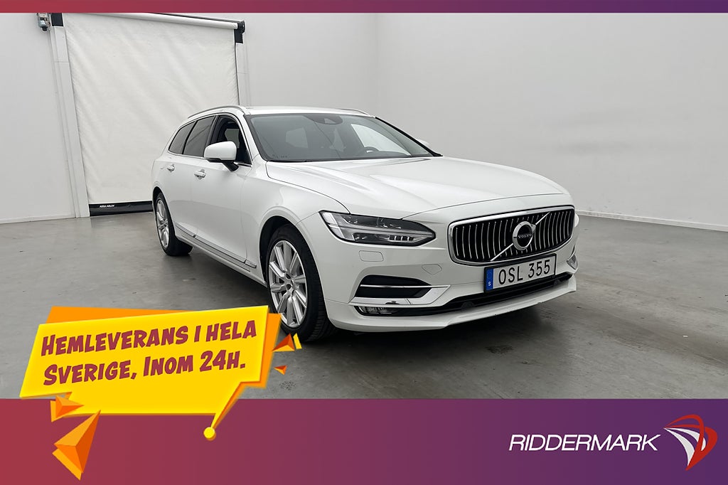 Volvo V90 D4 190hk Inscription VOC Värm Skinn Elstol CarPlay