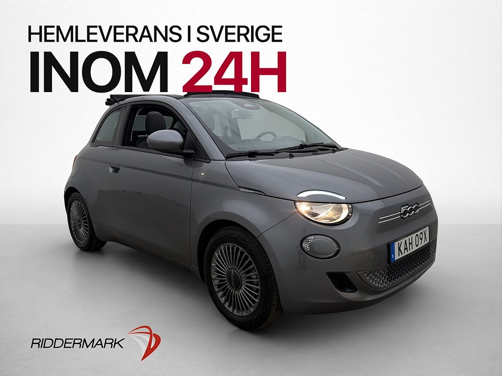 Fiat 500C CE 42 kWh Carbriolet Navi CarPlay Sätesvärm