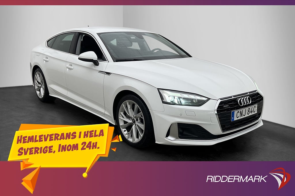 Audi A5 Sportback 45 TFSI Quattro 265hk Matrix Backkamera