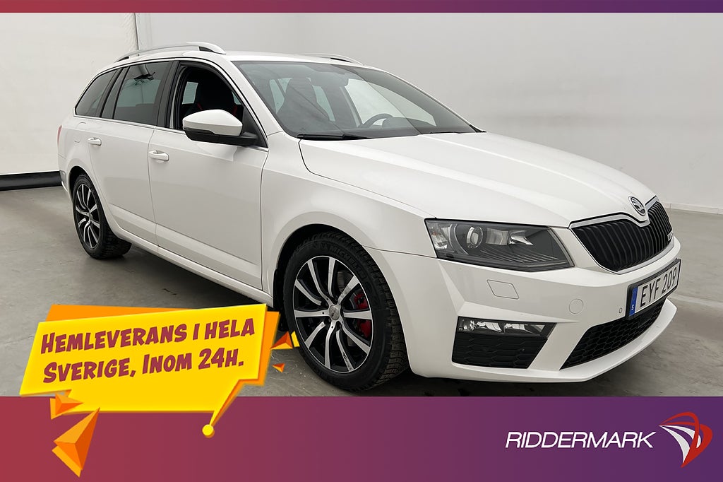 Skoda Octavia 2.0 TDI 184hk 4x4 RS Värmare Kamera Skinn Drag