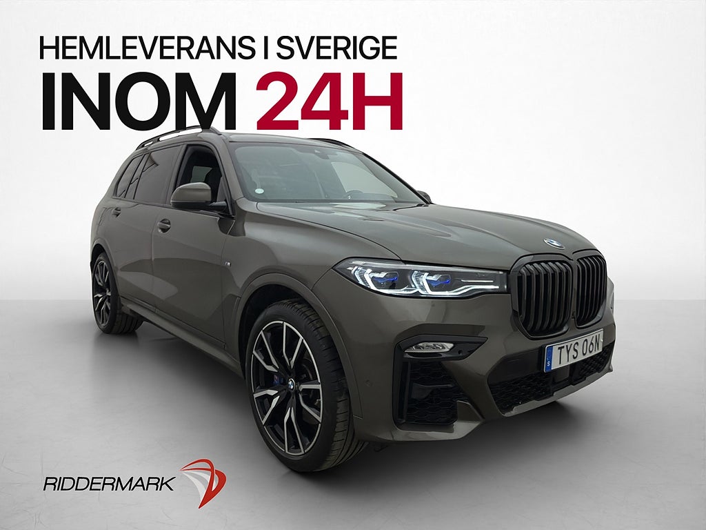 BMW X7 40d 7Sits M Sport B&W Pano SkyLounge Soft Close Laser