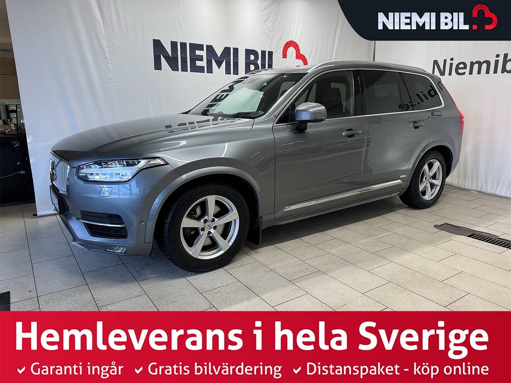 Volvo XC90 D5 AWD Aut Inscription 7-sits Drag Kamera VoC B&W