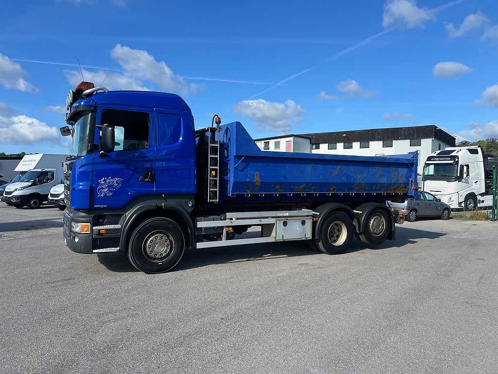 Scania R440 6x2*4 Hiab Lastväxlare inkl Flak, Euro 5