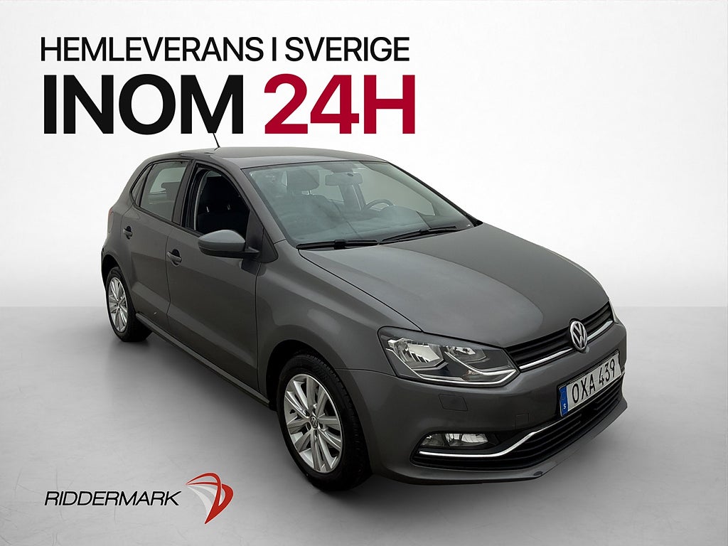 Volkswagen Polo 1.2 TSI 90hk Base Bluetooth AUX-ingång