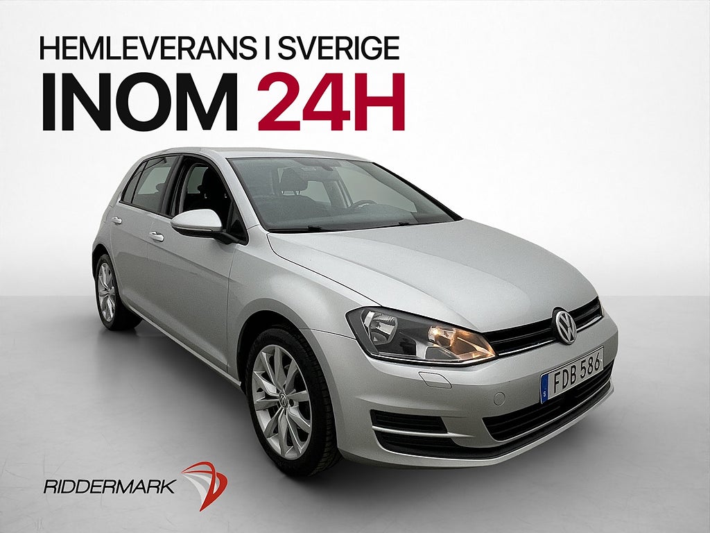 Volkswagen Golf 1.2 TSI 110hk CarPlay Adapt-Fart 2-Brukare