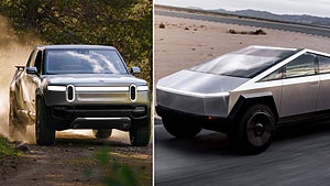 Elbilsjätten Tesla stämmer konkurrenten Rivian.