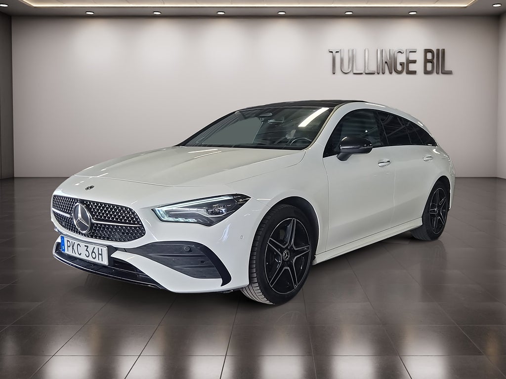 Mercedes-Benz CLA250 e SB 1 Ägare AMG Night-Paket Panorama Burmester Drag -25