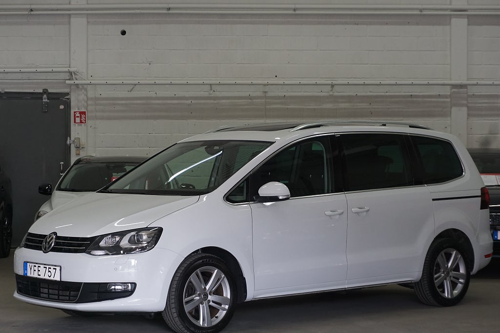 Volkswagen Sharan 2.0 TDI 4M Barnstol Värmare Drag Panorama 