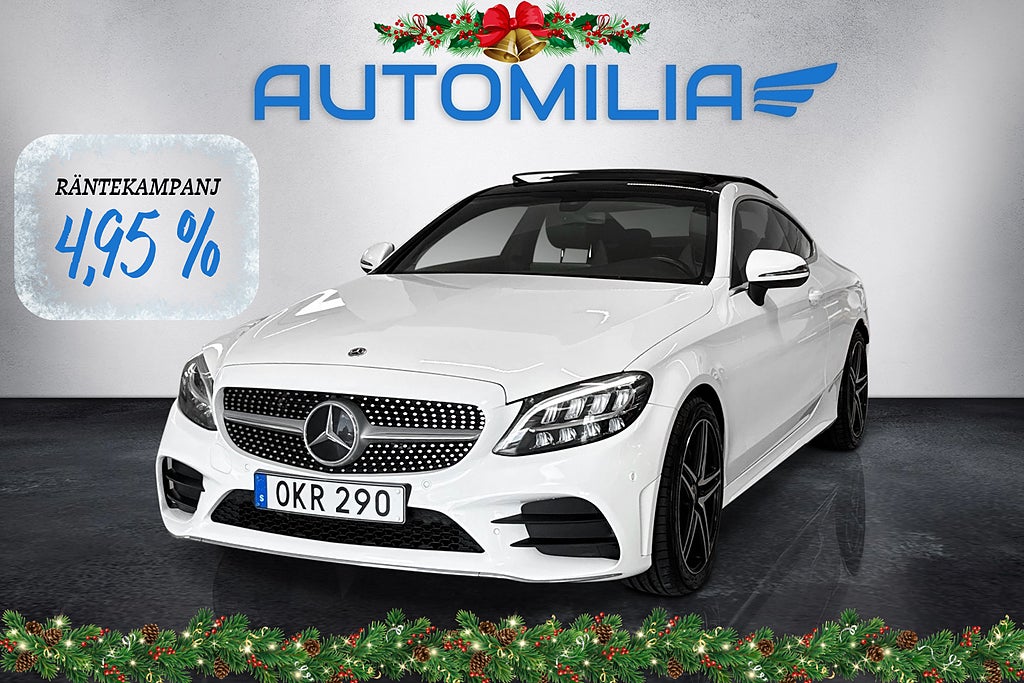 Mercedes-Benz C 220 d Coupé AMG, PANO, BURMESTER * RÄNTEKAMPANJ 4,95 % *