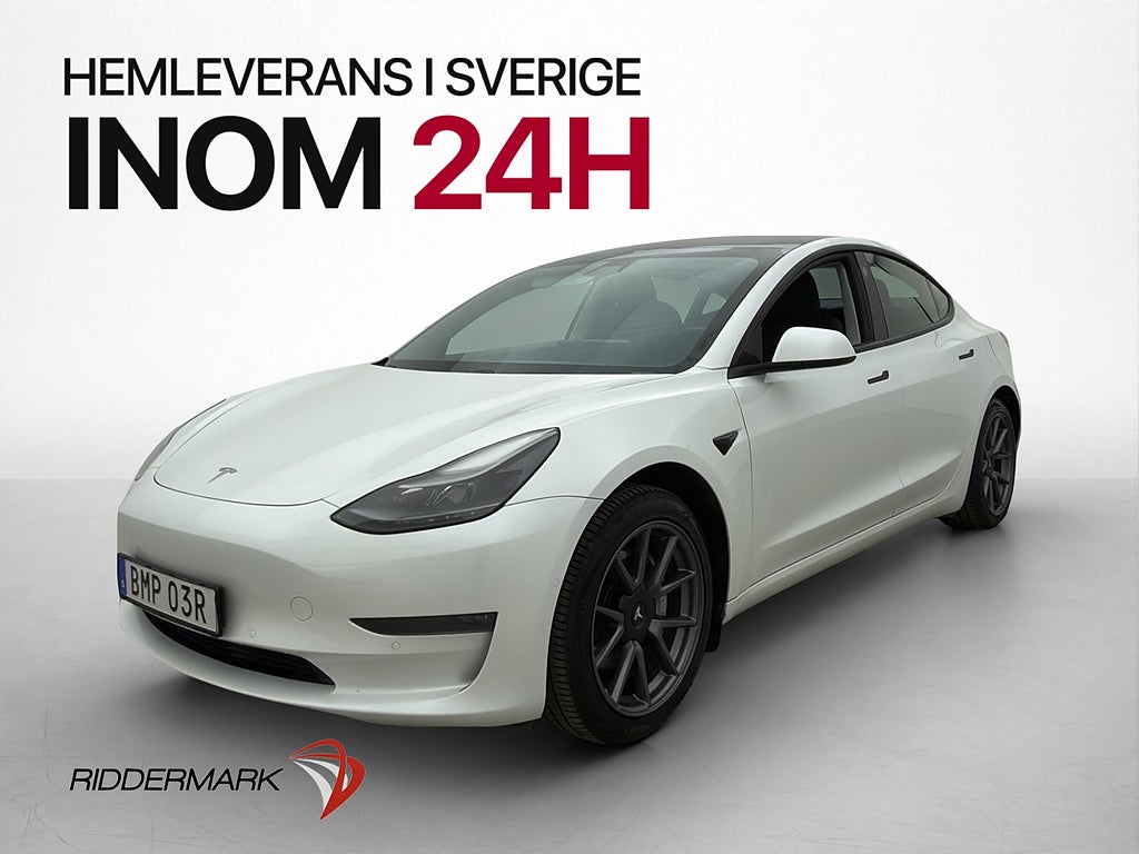 Tesla Model 3 Long Range AWD Autopilot Svensksåld Panorama