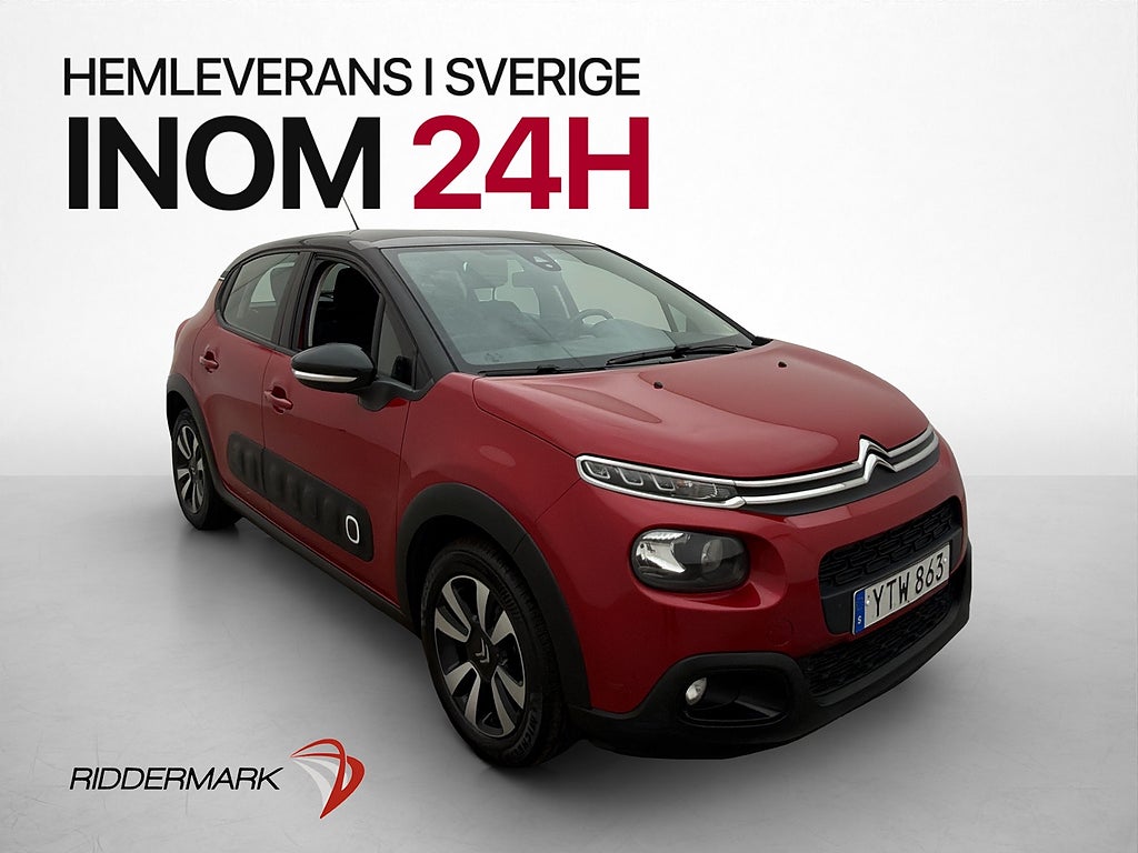 Citroën C3 1.2 PureTech 82hk CarPlay P-Sensorer